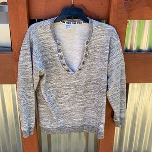 PINK V-neck Pullover